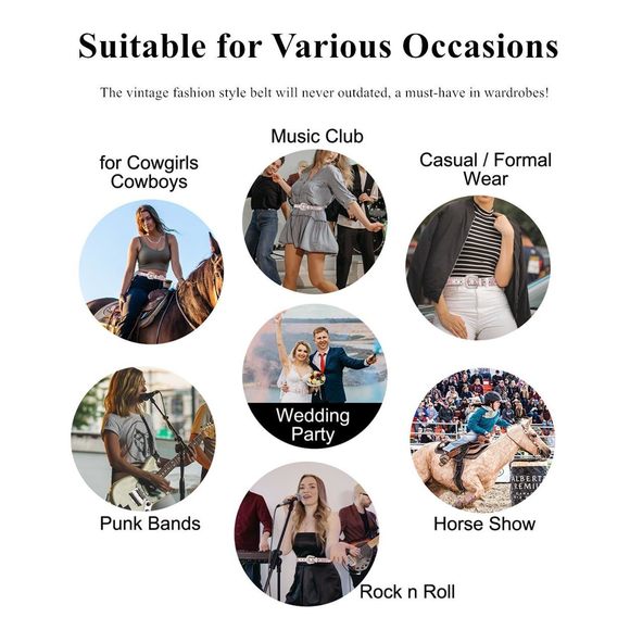 Pink Rhinestone Cowboy Belts For Western Women Men Cowgirls Sparkly Studded😎 - Picture 6 of 7